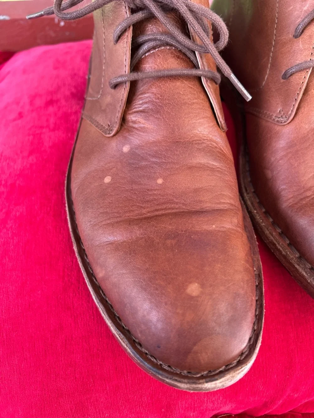Frye Tan Leather Chukka Boots